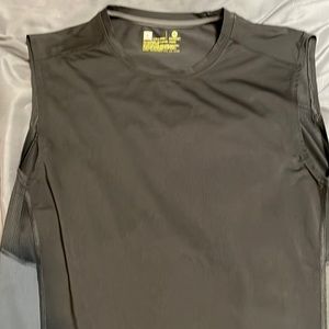 Mens black compression tank top